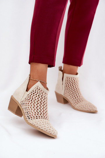 Ladies Cutout Ankle Boots...