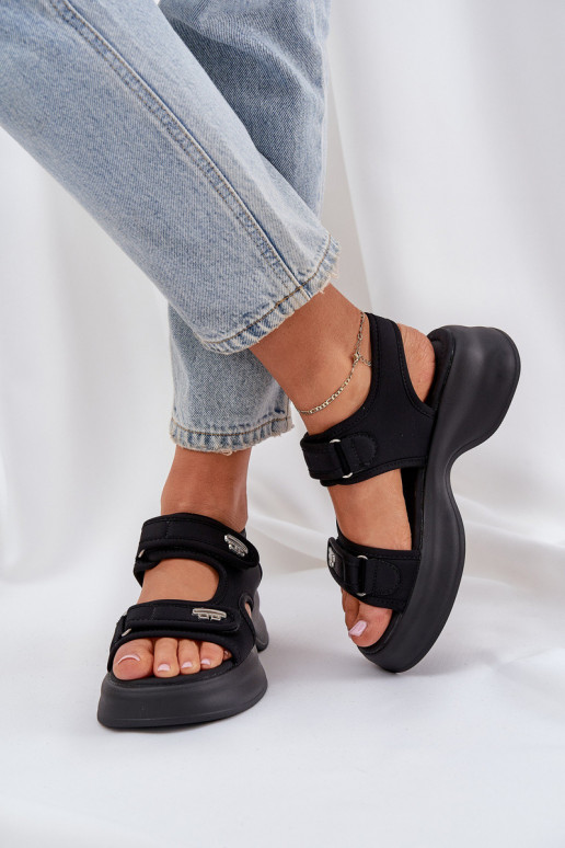 Fabric Lightweight Platform Sandals...