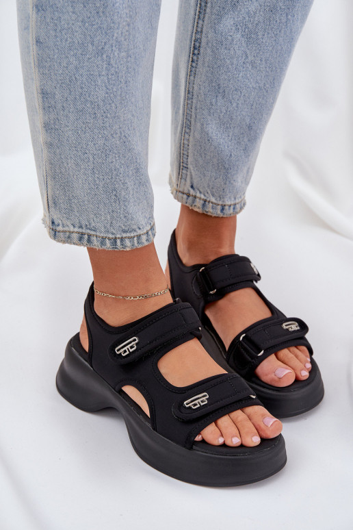 Fabric Lightweight Platform Sandals...