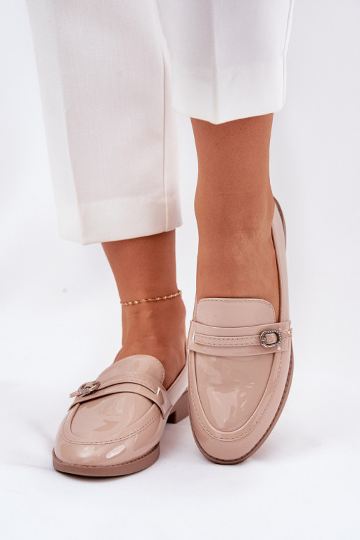 Lacquered Women's Moccasins With...