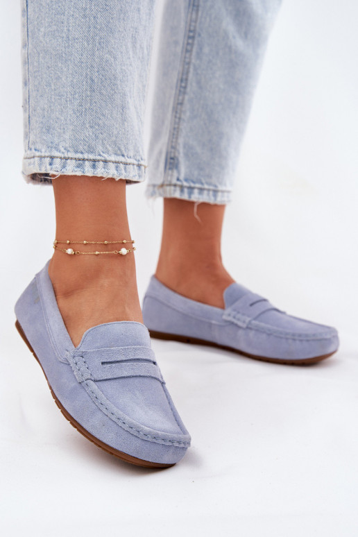 Suede Women's Moccasins Big Star Blue