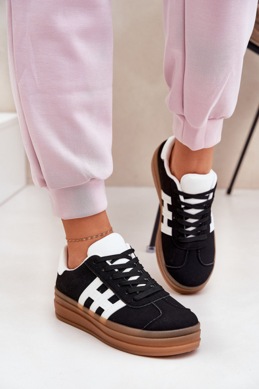 Women's Platform Sneakers Black Syliyana
