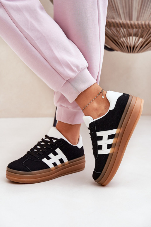 Women's Platform Sneakers Black Syliyana