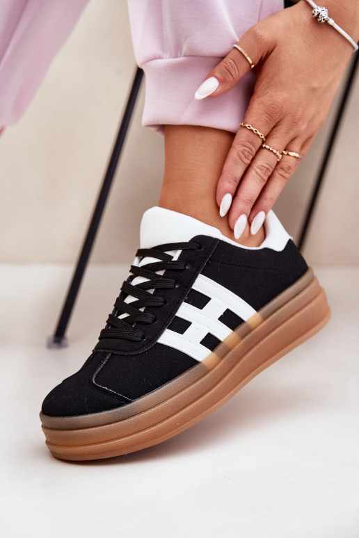 Women's Platform Sneakers Black Syliyana