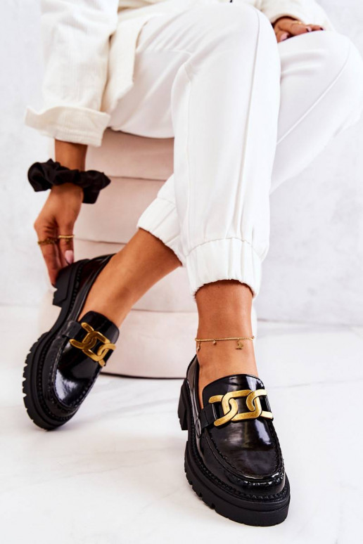 Laquered Loafers With Decoration...