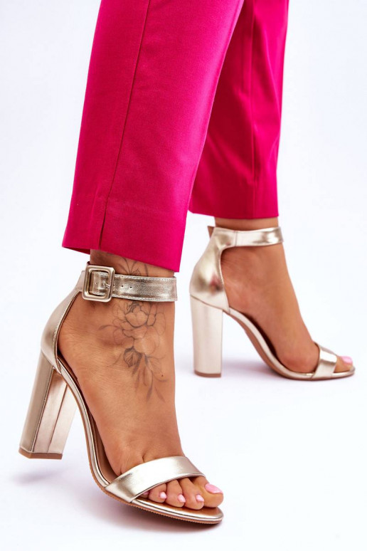 Heel Sandals gold Georgina
