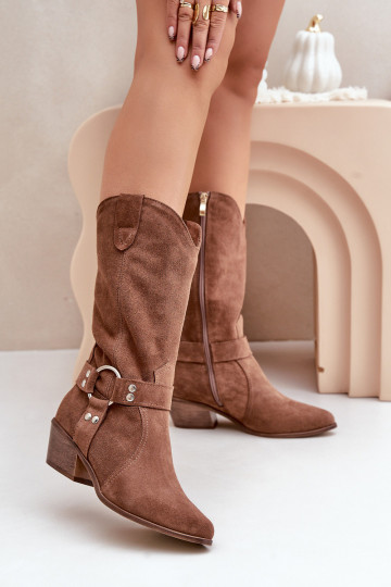 Zazoo Suede Cowboy Boots... 2