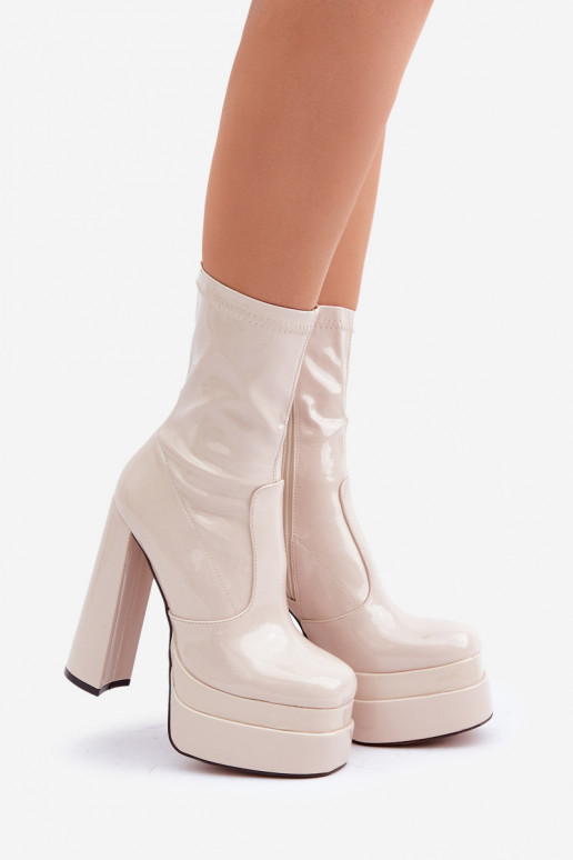 copy of Lacquered Ankle Boots On... copy of Lacquered Ankle Boots On...