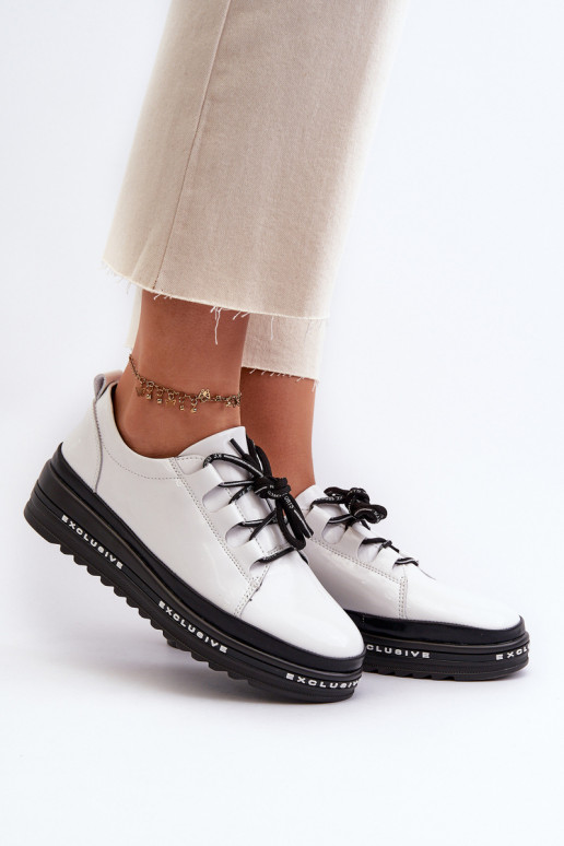 copy of White Platform Sneakers with...