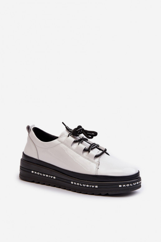copy of White Platform Sneakers with...