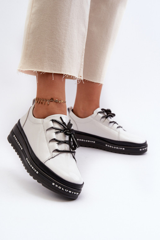 copy of White Platform Sneakers with...