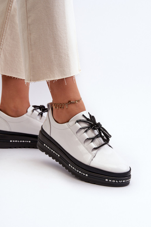 copy of White Platform Sneakers with...