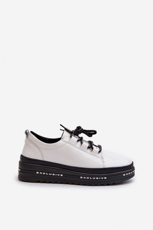 copy of White Platform Sneakers with...