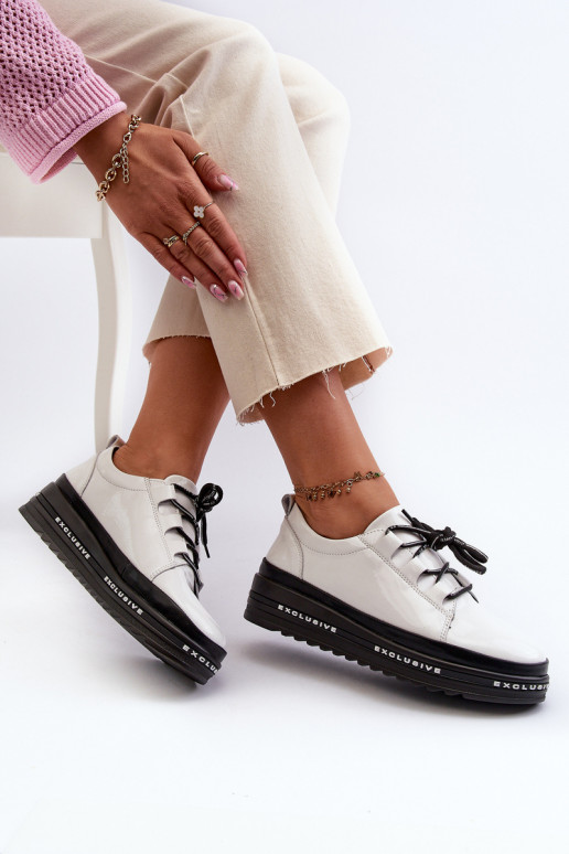 copy of White Platform Sneakers with...