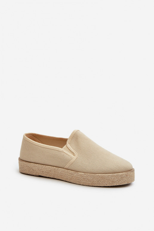 Espadrilles with platform beige Naloenma