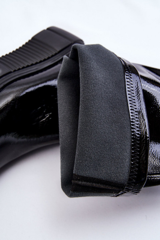 Lacquered Over The Knee Platform...