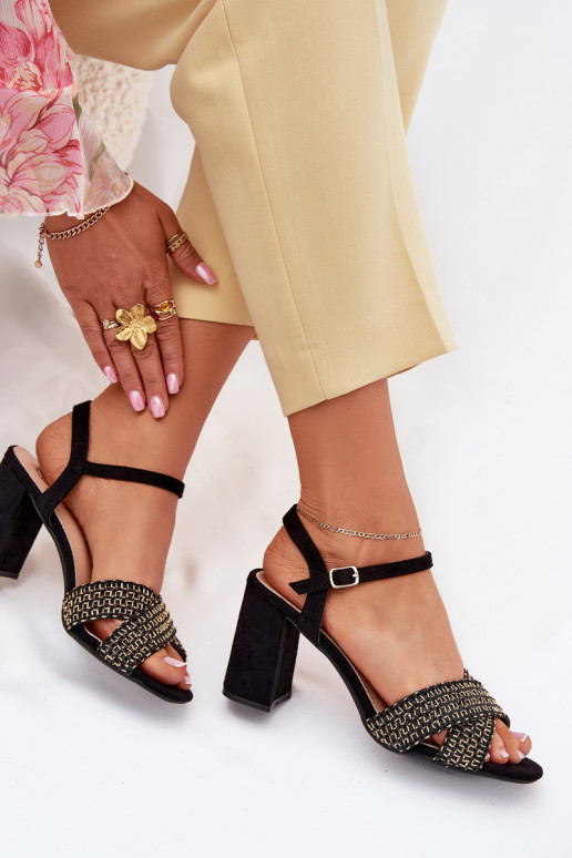 copy of Women's Heeled Sandals Black...