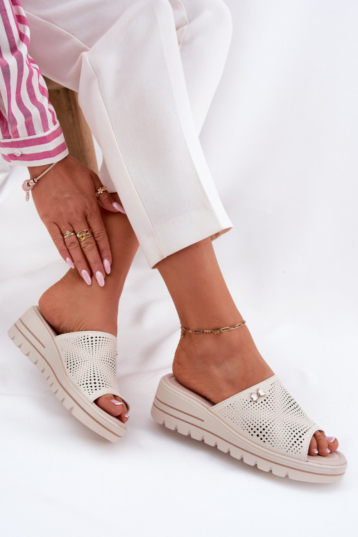 copy of Women's Leather Wedge Sandals...