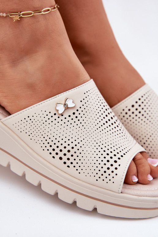 copy of Women's Leather Wedge Sandals...