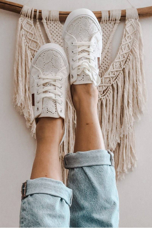 Women's Lace Sneakers BIG STAR White