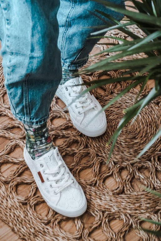 Women's Lace Sneakers BIG STAR White