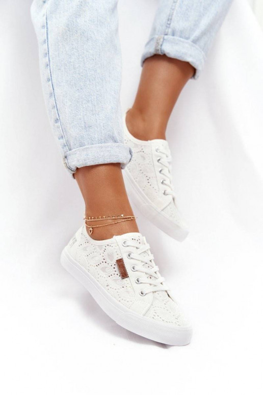 Women's Lace Sneakers BIG STAR White