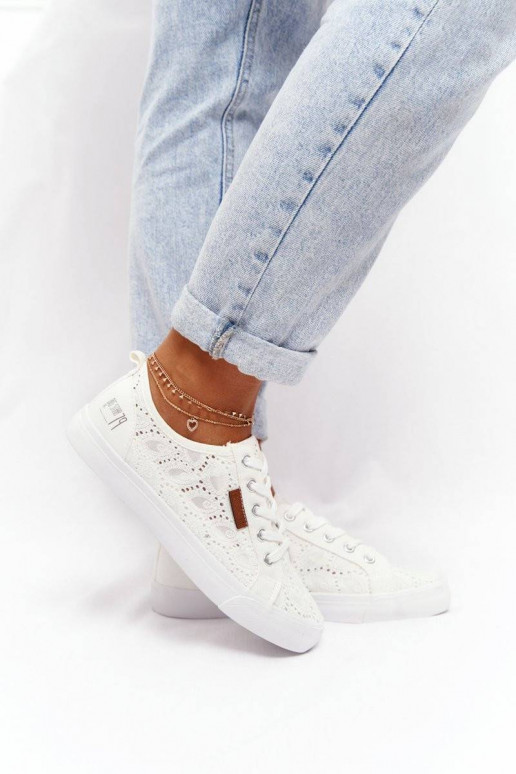 Women's Lace Sneakers BIG STAR White