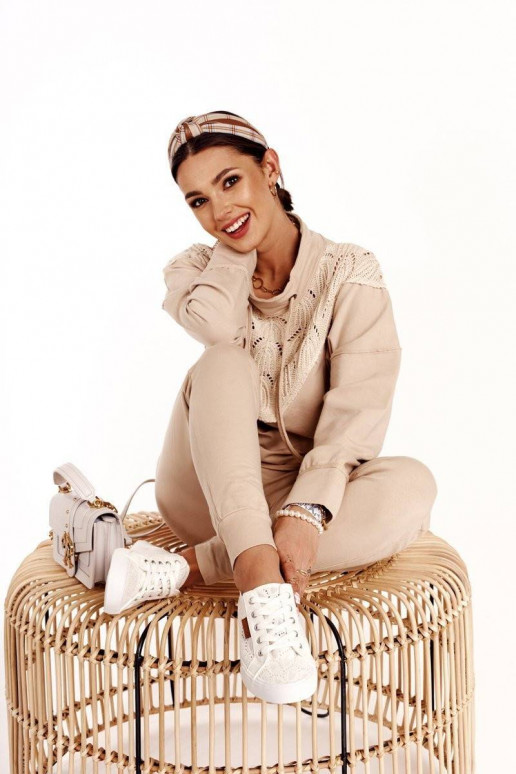 Women's Lace Sneakers BIG STAR White