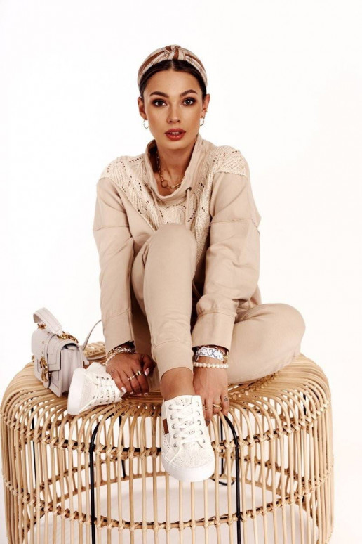 Women's Lace Sneakers BIG STAR White