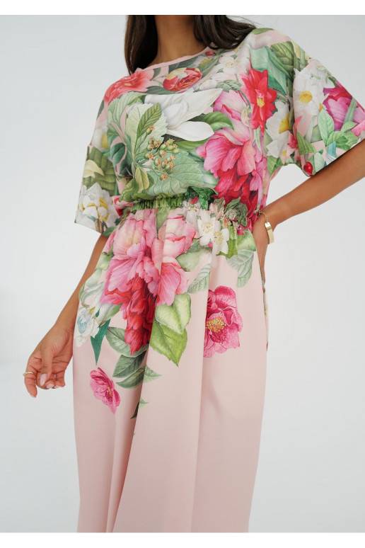 Greta - Powder pink floral printed... Greta - Powder pink floral printed...