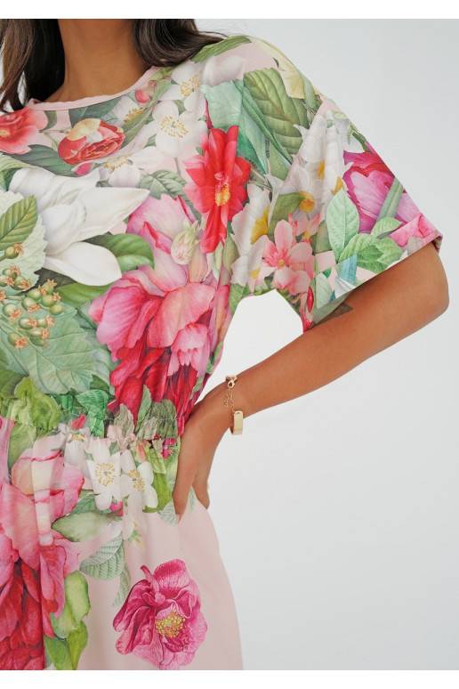 Greta - Powder pink floral printed... Greta - Powder pink floral printed...