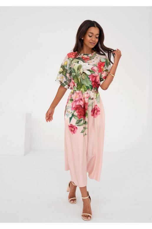 Greta - Powder pink floral printed... Greta - Powder pink floral printed...