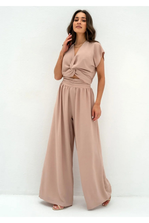 Musso - Beige draped top Musso - Beige draped top