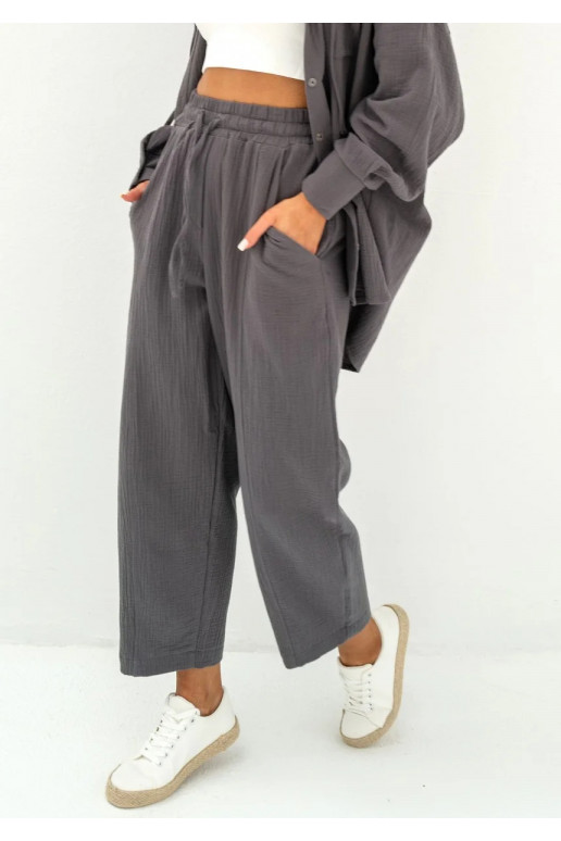 Bloow - Graphite muslin jogger pants