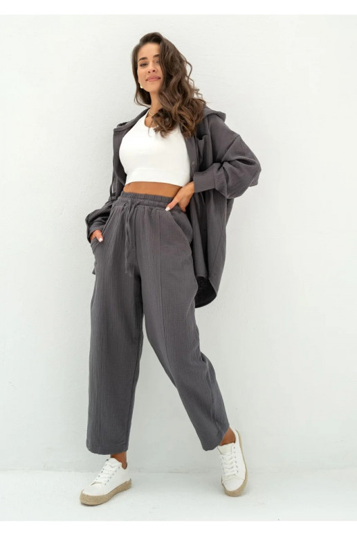 Bloow - Graphite muslin jogger pants