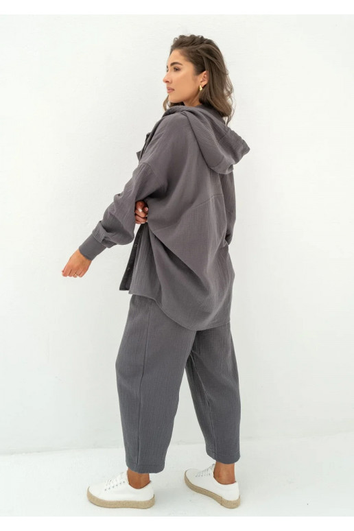 Bloow - Graphite muslin jogger pants Bloow - Graphite muslin jogger pants