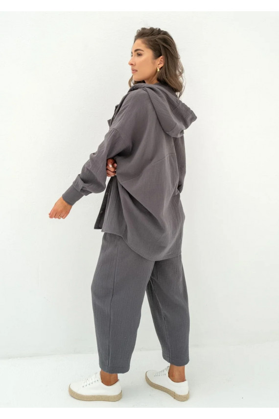 Bloow - Graphite muslin jogger pants