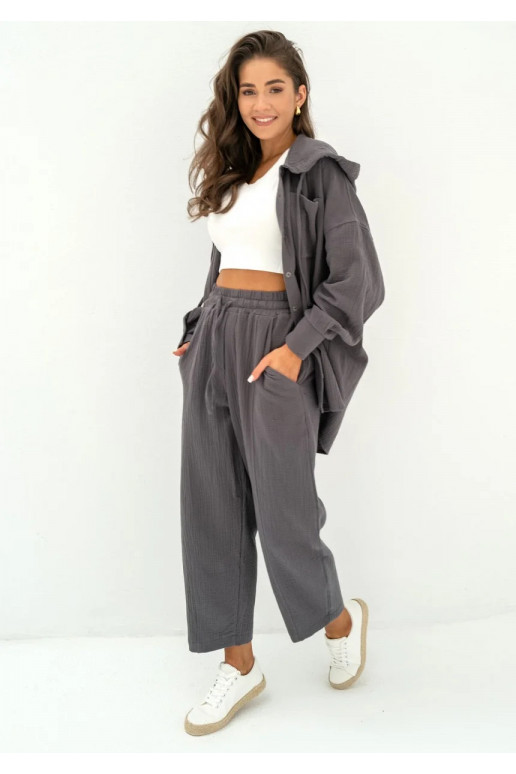 Bloow - Graphite muslin jogger pants