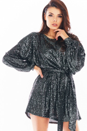 Trumpa blizgi suknelė awama