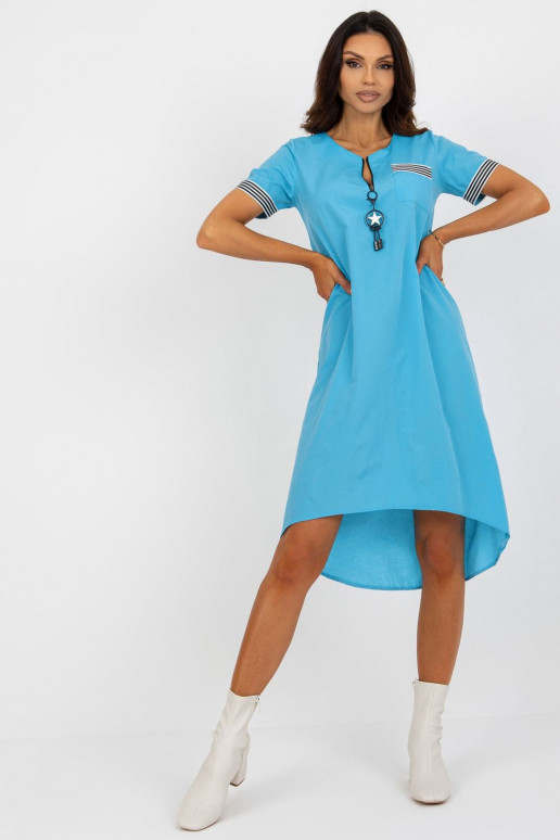 Laisvalaikio suknelė žydros spalvos...