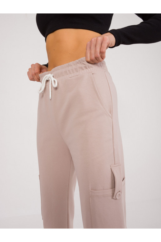 Sportinės kelnės smėlio spalvos