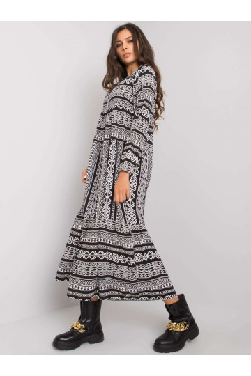 Juoda viskozinė suknelė 2