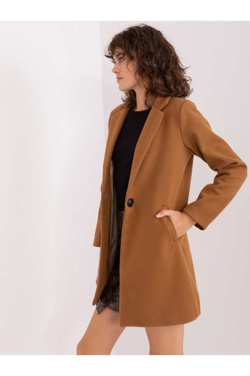 Klasikinis paltas rudos spalvos