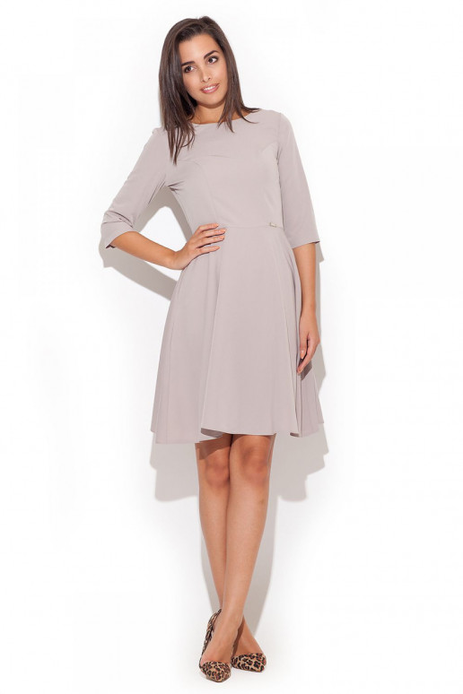 Klaikinė suknelė smėlio spalvos