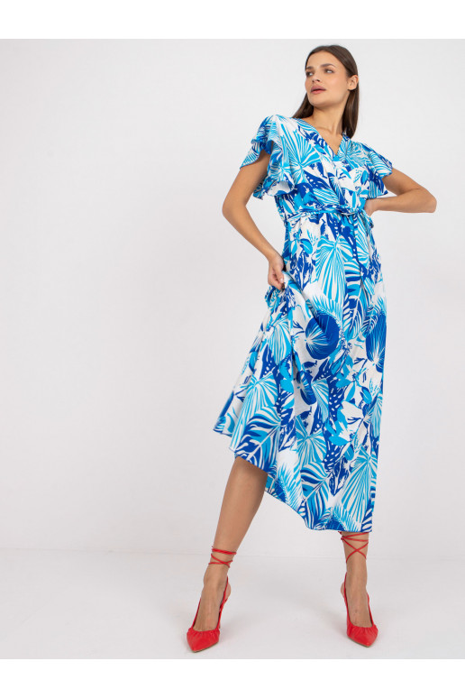 Baltos ir mėlynos spalvos maksi...