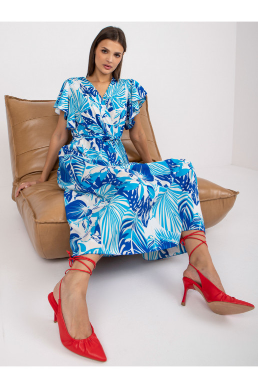 Baltos ir mėlynos spalvos maksi...