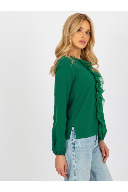 Tamsiai žalios spalvos palaidinė su...