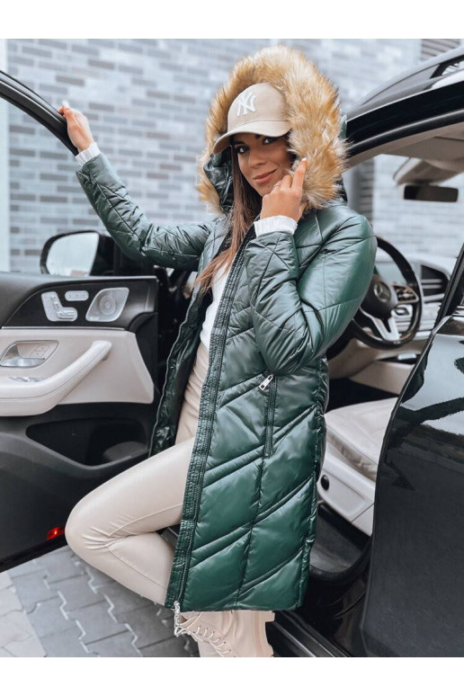 Moteriška dygsniuota žieminė striukė...