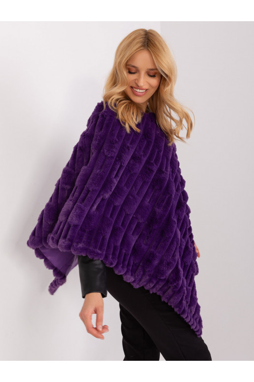 Poncho tamsiai violetinė spalvos