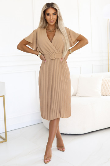 Smėlio spalvos suknelė Numoco 2